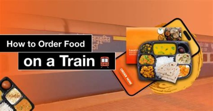 Can I order food online in train?