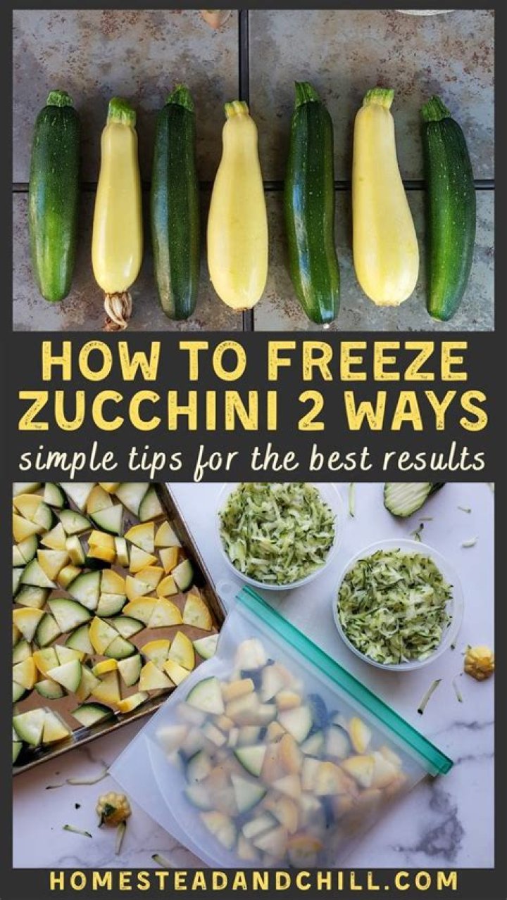 Can you freeze whole zucchini?