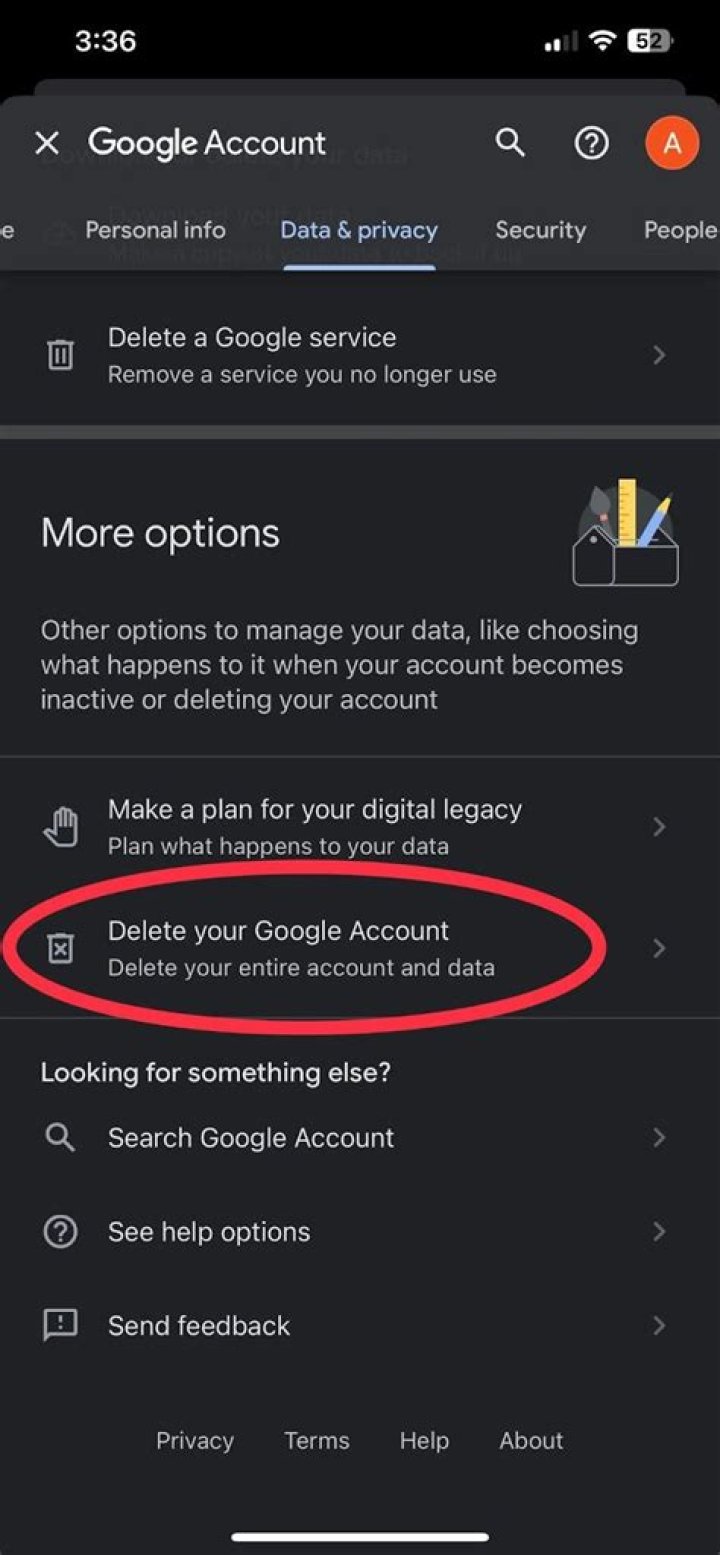 Does factory reset delete my Google account?