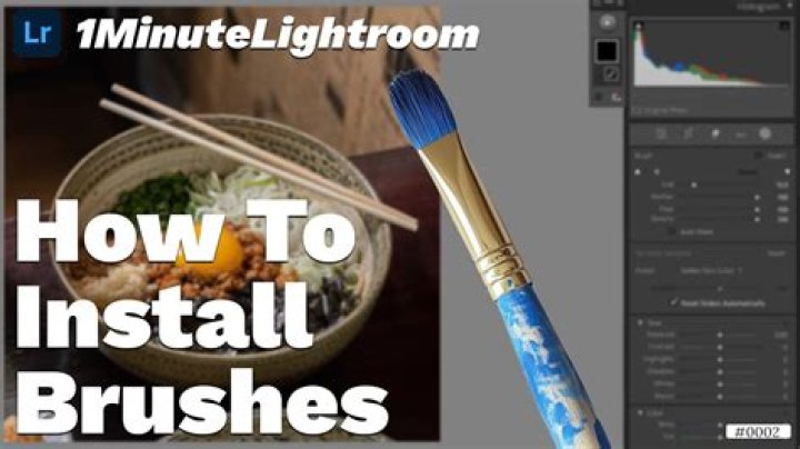 How add brushes to Lightroom?