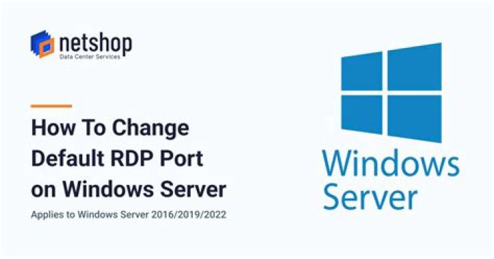 How do I change the RDP port in Windows Server 2016?