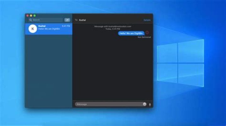 How do I use iMessage on Windows?