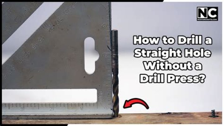 How do you drill straight holes in PVC pipe?