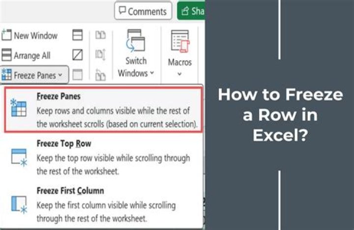 How do you freeze columns in Microsoft Excel?