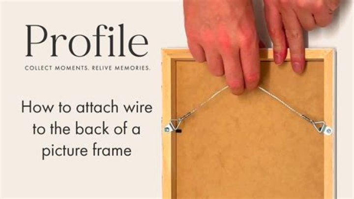 How do you hang a frame with a wire?