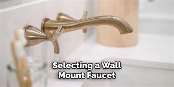 How do you secure a wall mount faucet?