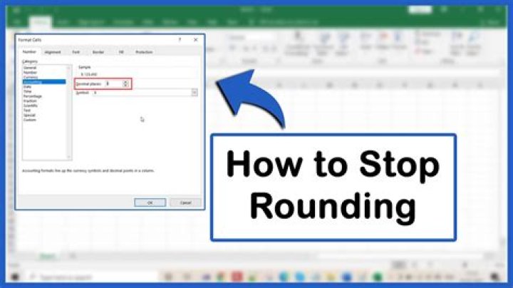 How do you set up rounding in Excel?
