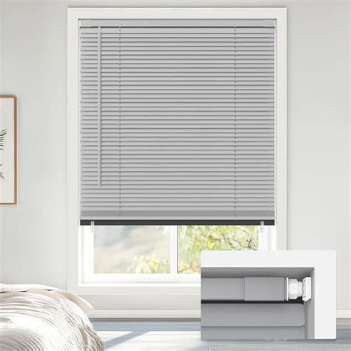How do you trim mini blinds?