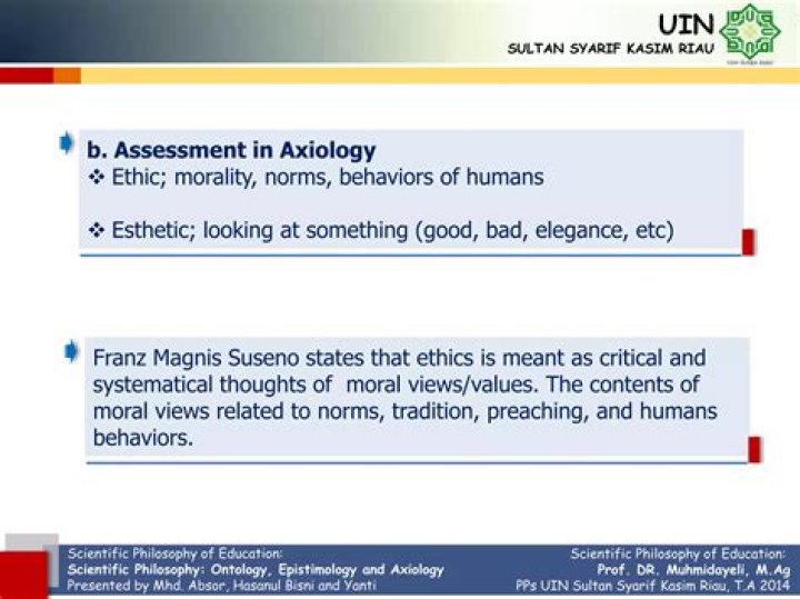 How is axiology related to education?