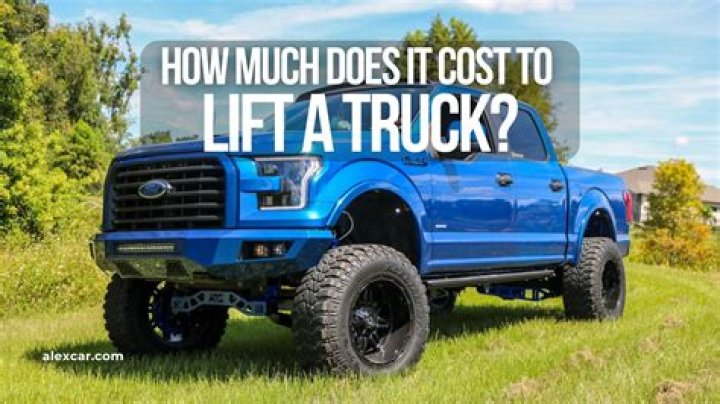 How much does it cost to lift a car 2 inches?