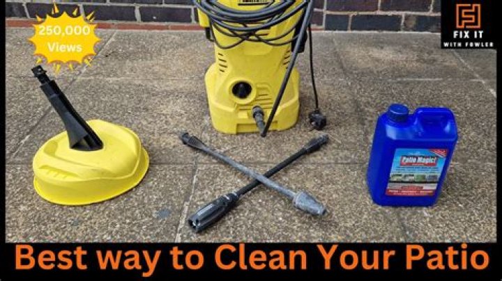 What's best for cleaning patios?
