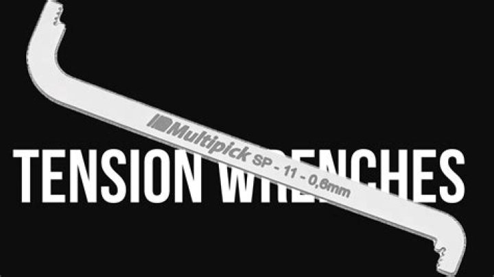 What can be used as a tension wrench?