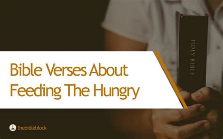 What did Jesus say about feeding the hungry?