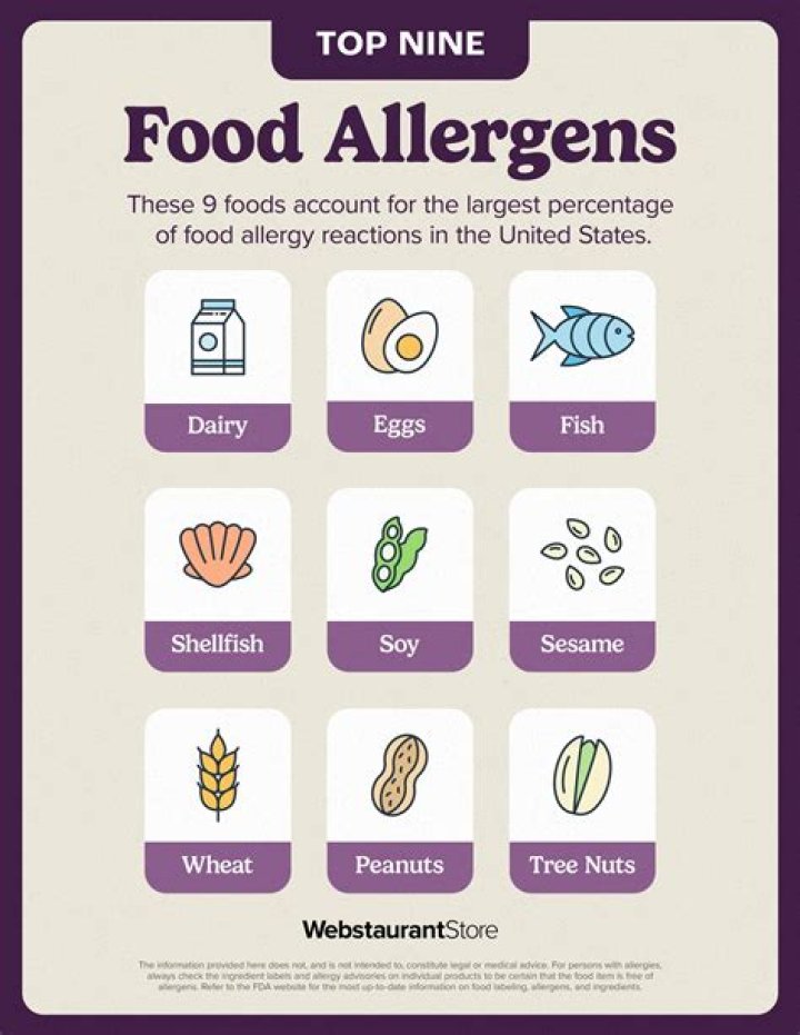 What food in the sandwich is considered a common food allergen?