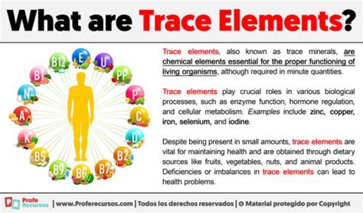 What is a trace element in human diet?