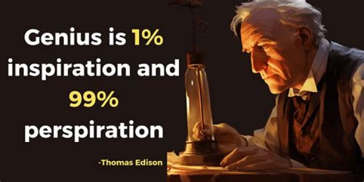 What is the meaning of genius is one percent inspiration?