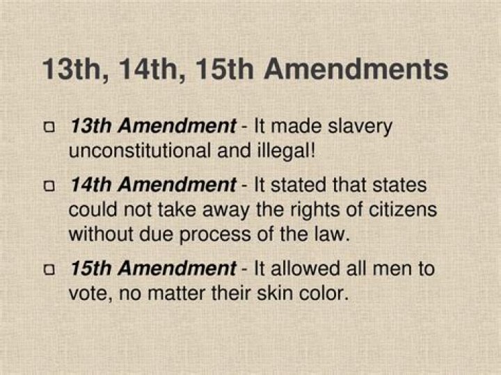 What were the 13th 14th 15th amendments?