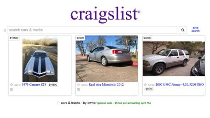 When did Craigslist start charging?