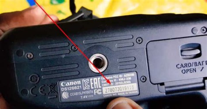 Where is the serial number on Canon Pixma Pro 100?