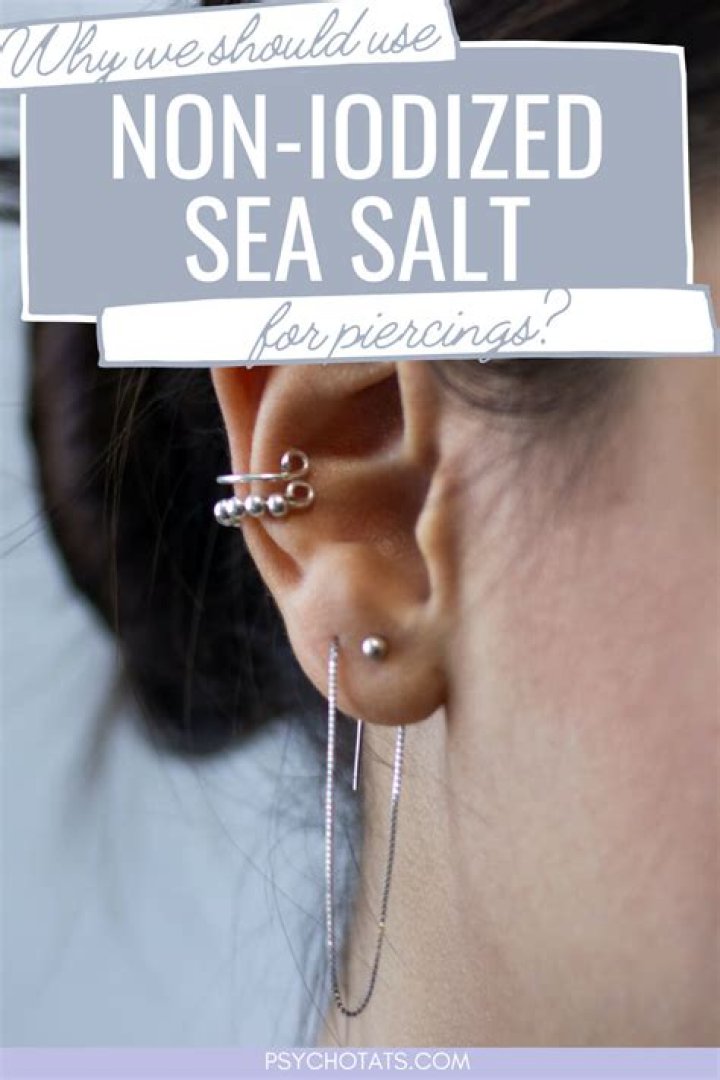 Why is salt good for piercings?
